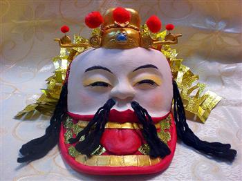 獲獎的“升官發(fā)財好運(yùn)來”創(chuàng)意彩繪帽子