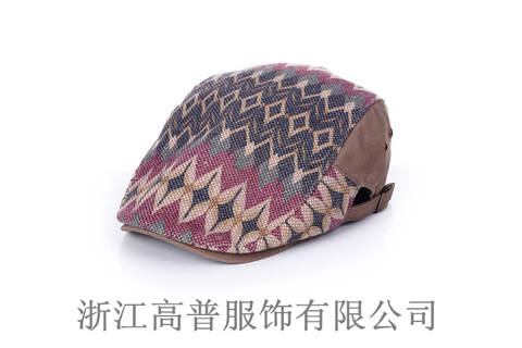 男士鴨舌帽，樣帽圖由江浙滬帽子工廠提供